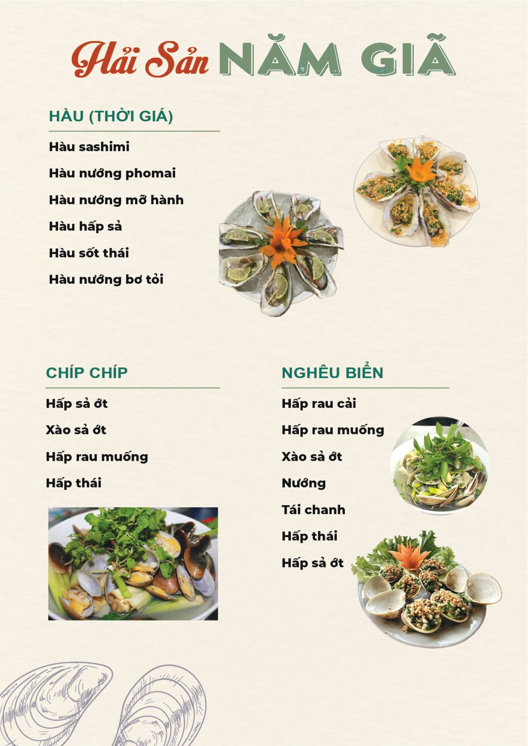 Menu Nhà Hàng Trang 4