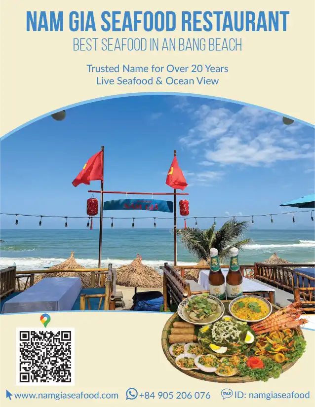 남기아 해산물 식당 메뉴 커버 - Nam Gia Seafood Menu Cover