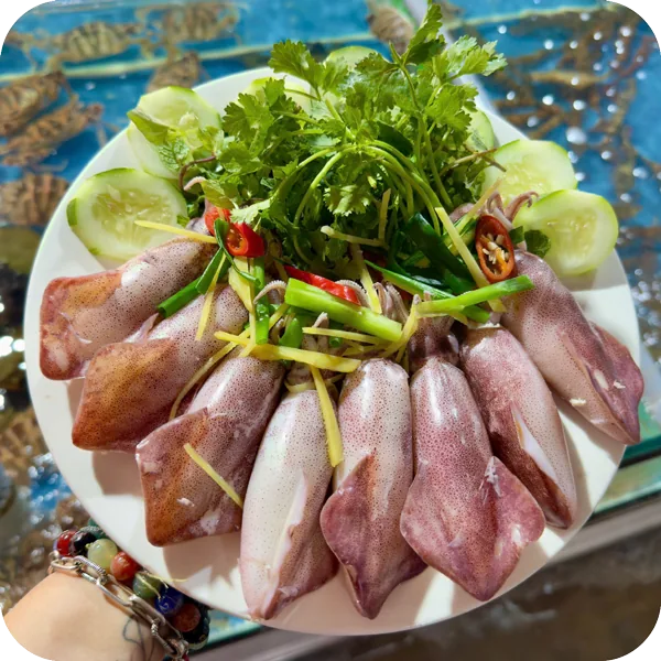 Mực cơm hấp - Năm Giã Seafood