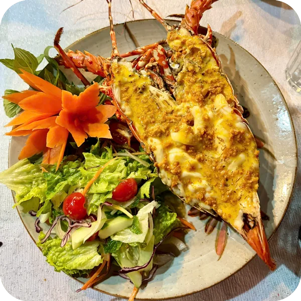 Tôm hùm nướng bơ tỏi - Năm Giã Seafood